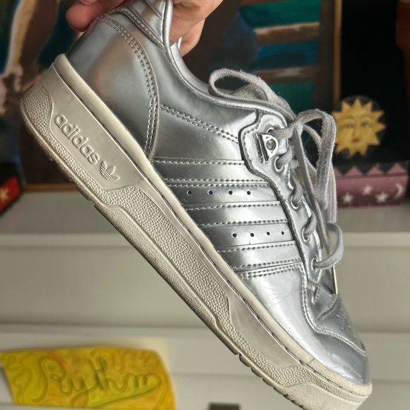 adidas Metallic Silver Athletic Shoes Size Men’s 7 - Picture 4 of 13
